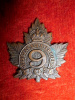 4-9, 9th Canadian Mounted Rifles Collar Badge